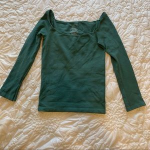 Free people green top